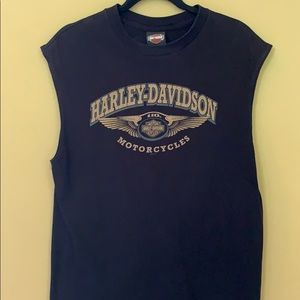 Harley-Davidson Sleeveless Shirt Men’s Black L